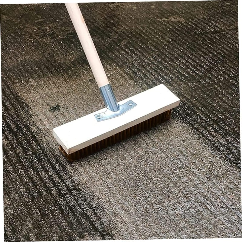 woobles Steel Bristles For Cleaning, 12 Inch Stiff Steel Wire Broom Head, Sweeping Brush, Heavy Duty Outdoor Yard Brush Steel Bristles for Cleaning, Floor Scrubbing Brush - Image 4